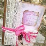 Bird Cage Themed Wedding Guest Book - Pink And..