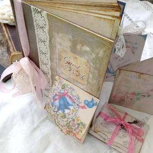 Wedding Guest Book - Vintage Custom..