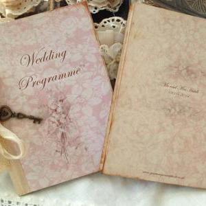 Wedding Program - Vintage Style - Custom