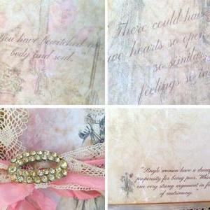 Wedding Guest Book - Jane Austin Theme Vintage..