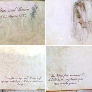 Wedding Guest Book - Jane Austin Theme Vintage..