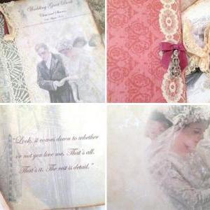 Edwardian Themed Wedding Guest Book - Downton..