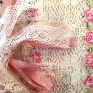 Wedding Photo Album - Pink Rose Shabby Chic Style