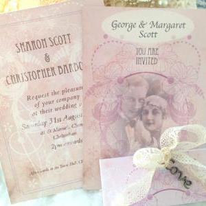 Wedding Invitation - 1920's Style
