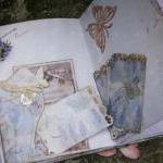 Lavender Wedding Guest Book - Vintage Style -..