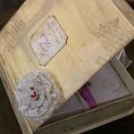 Wedding Guest Book Keepsake Box In Vintage Style -..