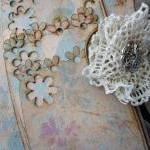 Lace Wedding Guest Book Vintage Cottage Style -..