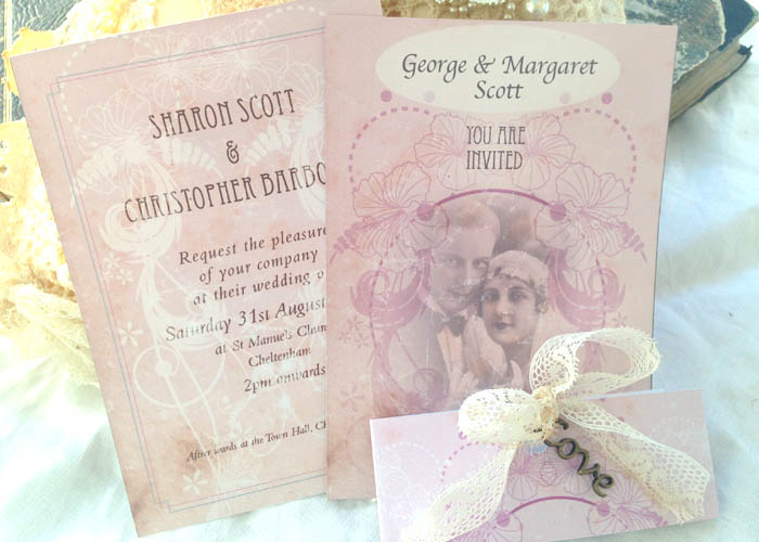 Wedding Invitation - 1920's Style
