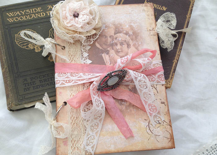 Wedding Guest Book -style 'vintage Twenties' - Custom - 48 Pages
